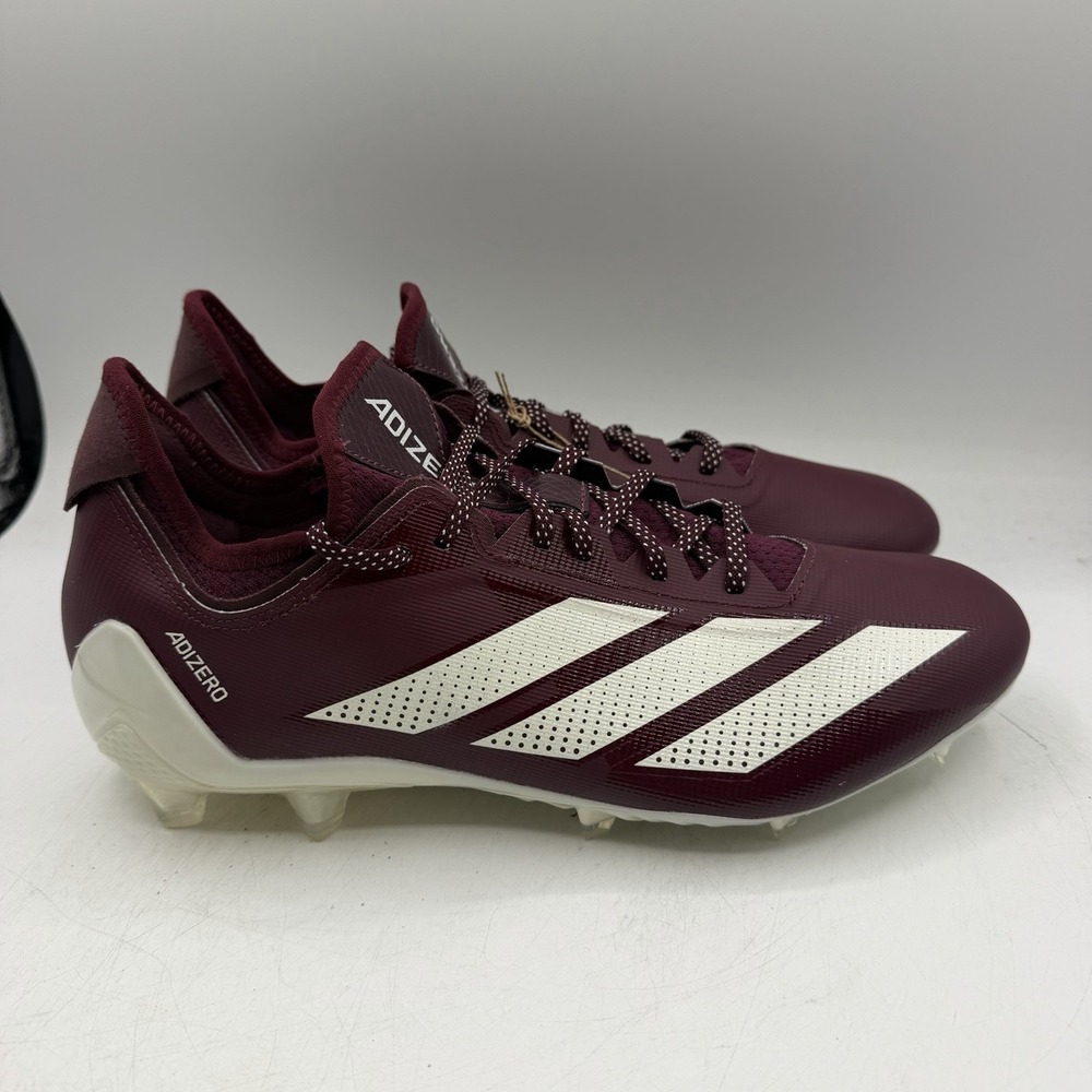 Adidas Adizero Electric.1 Football Cleats Mens Sz 11 Maroon White Shoes IF4196